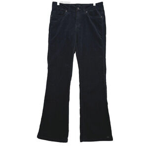 Lee Pants‎ Womens 10 Black Micro Corduroy Bootcut Neutral Everyday Casual Grunge